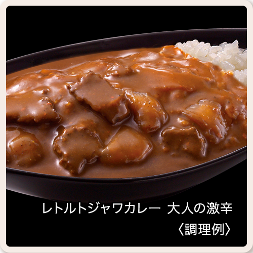 レトルトジャワカレー 大人の激辛 調理例