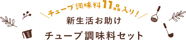 チューブ調味料11品入り！新生活お助けチューブ調味料セット