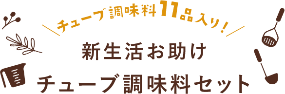 チューブ調味料11品入り！新生活お助けチューブ調味料セット