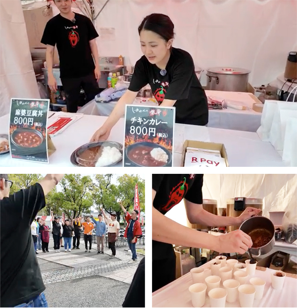 物販コーナー 合同朝礼 いよいよ開場!